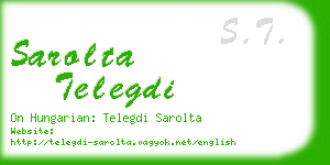 sarolta telegdi business card